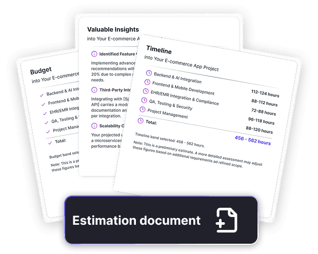 Estimation document preview